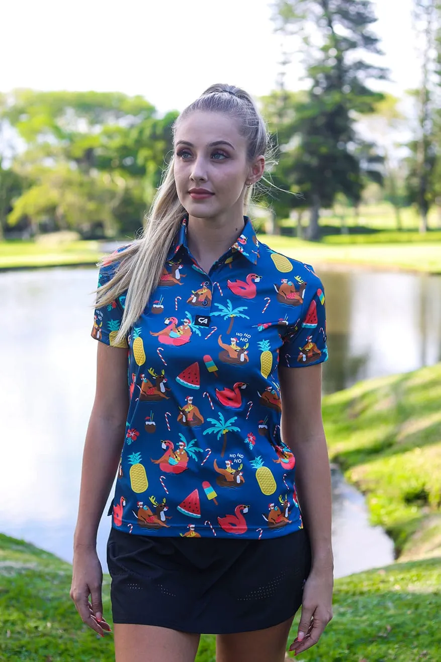 CA Ladies Funky Golf Shirt | Holiday Mode