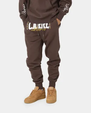 Carre Heavyweight Track Pants Dark Brown