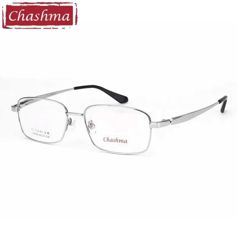 Chashma Ottica Men's Full Rim Large Square Titanium Eyeglasses 9979