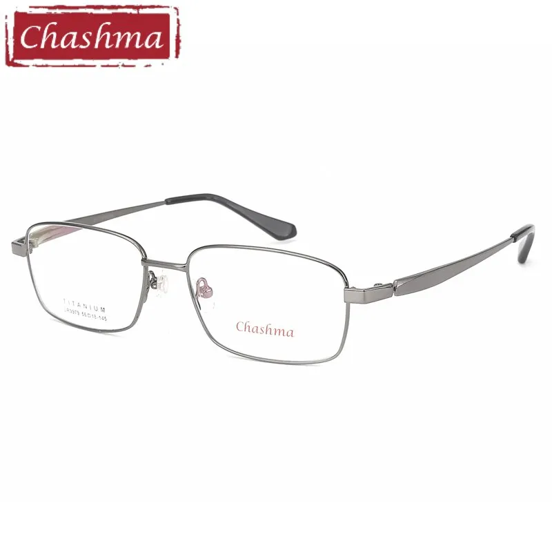 Chashma Ottica Men's Full Rim Large Square Titanium Eyeglasses 9979