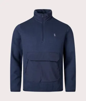 Conceled Hood Quarter Zip Sweatshirt