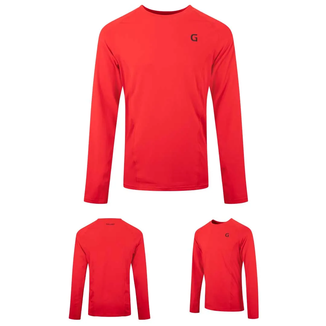 Gallant Men's Base Layer Top - Black/Red