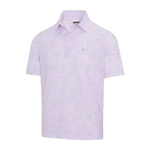 Greg Norman Men's Pineapple Print Polo - Soft Lilac