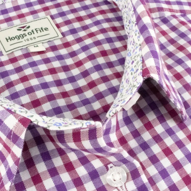 Hoggs of Fife Ladies Becky II Shirt - Violet/Cerise