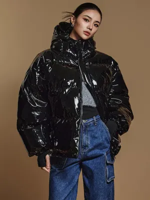 J2508 Glossy Padded Jacket