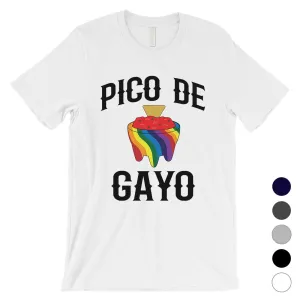 LGBT Pico De Gayo Rainbow Mens Shirt