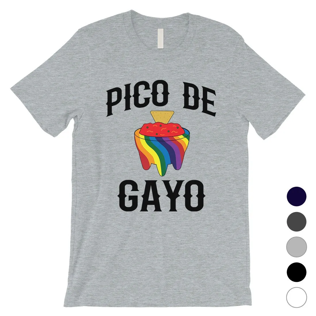 LGBT Pico De Gayo Rainbow Mens Shirt