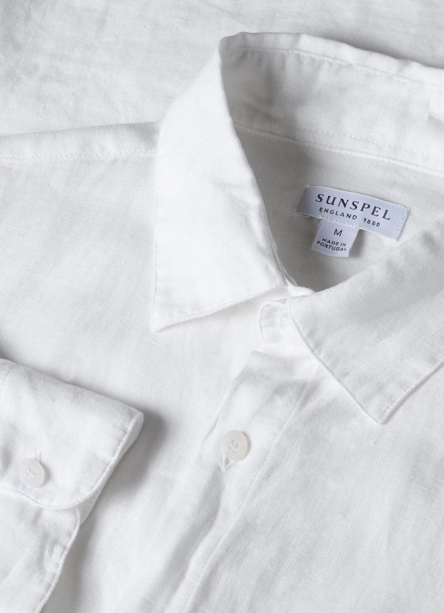 Men's Linen Shirt in White