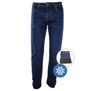 Men's Winter Lined Stretch Jeans by GATTS Workwear - Style SMR-300D