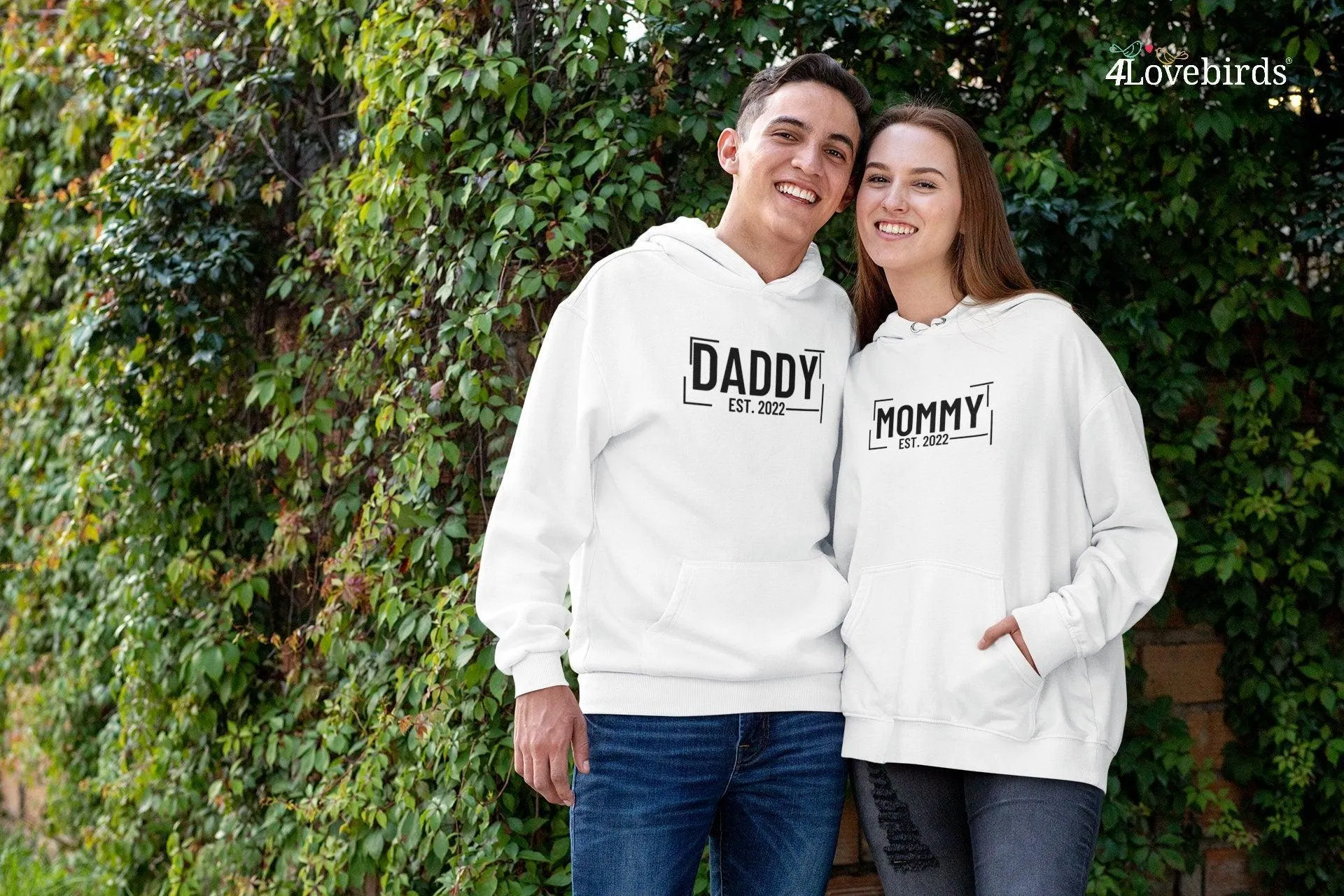 Mommy Daddy Est 2023 hoodie, pregnancy announcement sweatshirts, couples pregnancy announcement shirts, pregnancy shirt, mommy daddy shirts