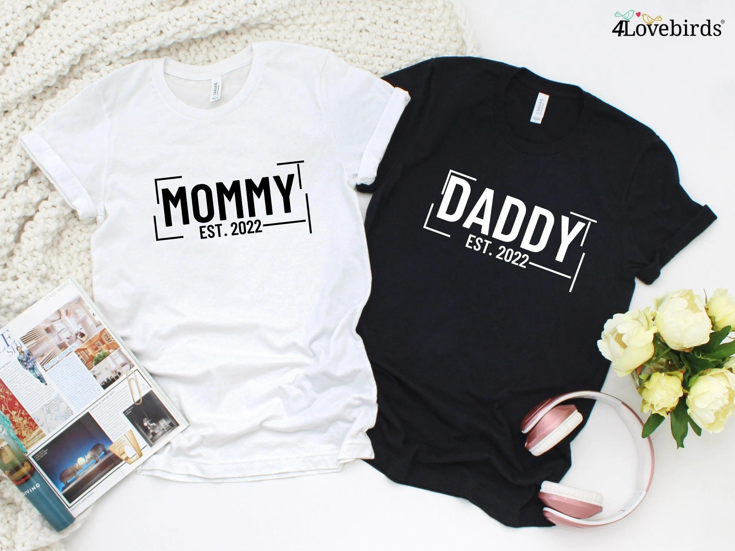 Mommy Daddy Est 2023 hoodie, pregnancy announcement sweatshirts, couples pregnancy announcement shirts, pregnancy shirt, mommy daddy shirts