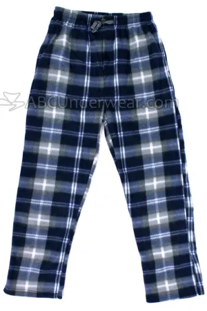 Mountain Cabin Plaid Fleece Pajama Pants -Calm Night