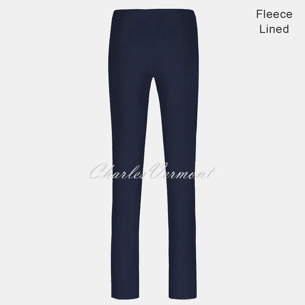 Robell Marie Full Length Trouser 51412-54025-69 - Fleece Lined (Navy)