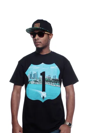 Speed Boat Tee Black