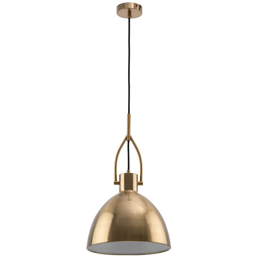 Timeless Pendant Light with Shade Diffuser in Black, Brass or White