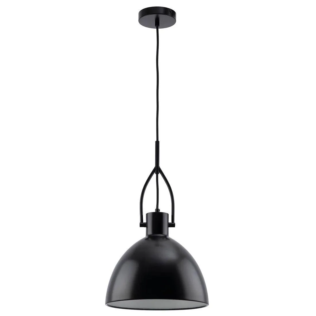 Timeless Pendant Light with Shade Diffuser in Black, Brass or White