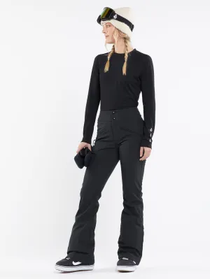 Womens Battle Stretch High Rise Pants - Black