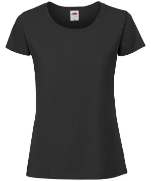 Womens Iconic 195 ringspun premium t-shirt | Black