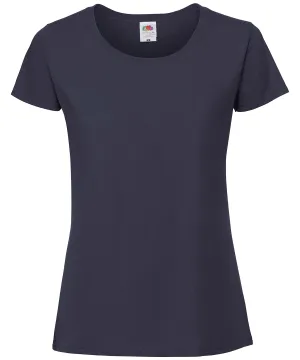 Womens Iconic 195 ringspun premium t-shirt | Deep Navy