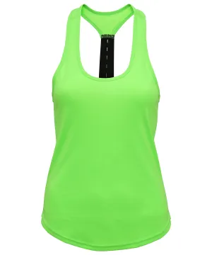 Womens TriDri® performance strap back vest | Lightning Green