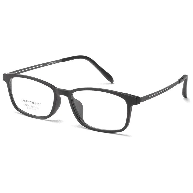 Yimaruili Unisex Full Rim Square Tr 90 Titanium Eyeglasses 9834XP